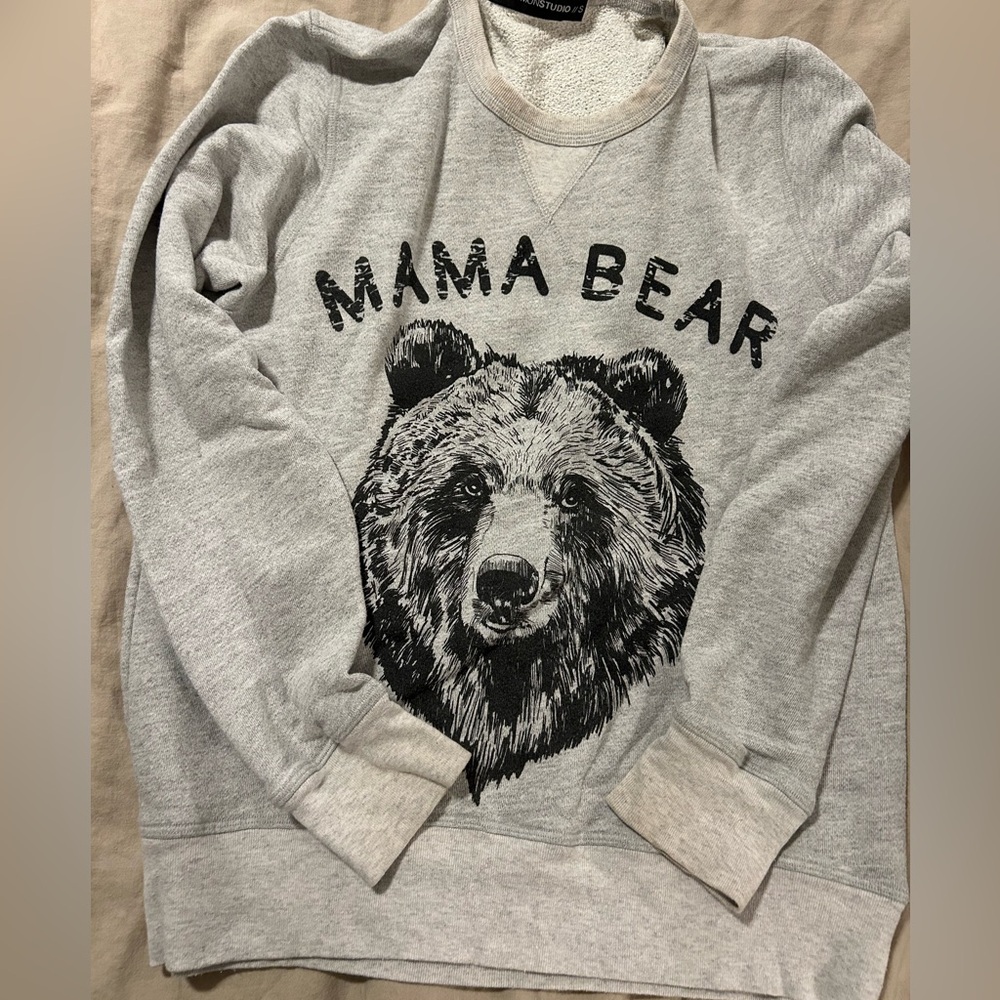 Gray Mama Bear Sweatshirt